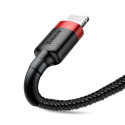 Baseus Cafule USB/Lightning 2m kabel 1,5A červeno-černý