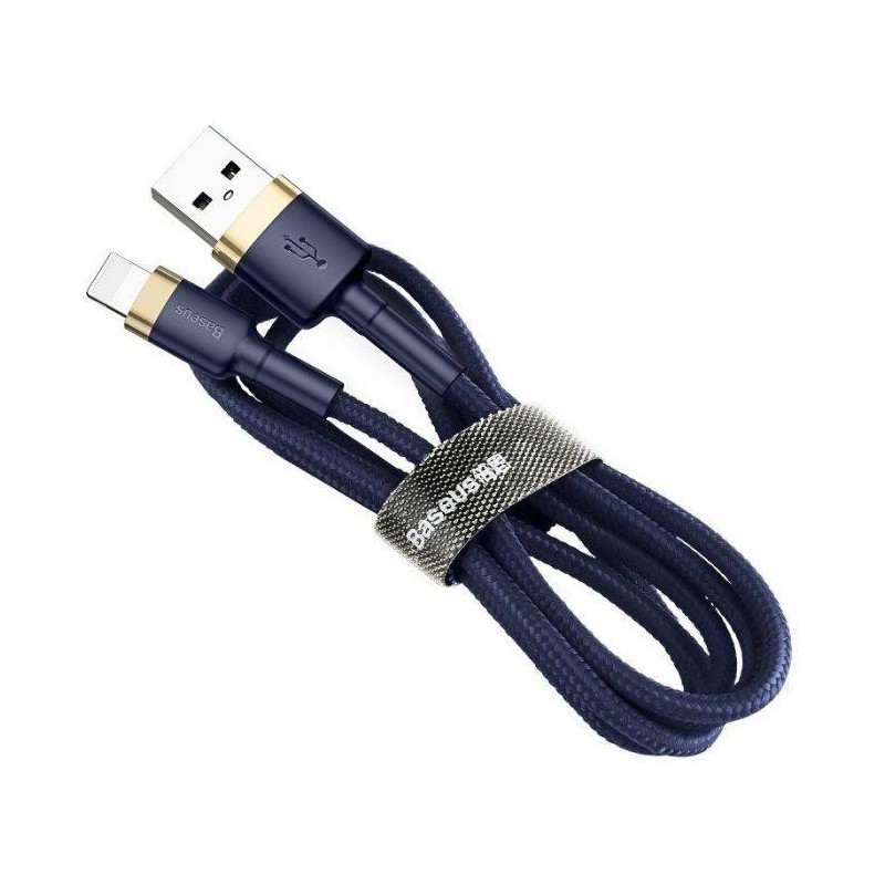 Kabel Baseus CAFULE USB/Lightning 1m 2,4A pro iPhone - zlatomodrý