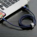 Kabel Baseus CAFULE USB/Lightning 1m 2,4A – zlatomodrý