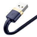 Kabel Baseus CAFULE USB/Lightning 1m 2,4A – zlatomodrý