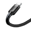 Kabel Baseus Cafule USB/USB-C 2m 2A QC3.0 – šedo-černý