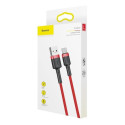 Kabel Baseus CAFULE USB/USB-C 2m 2A - červený
