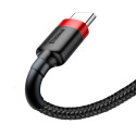 Kabel Baseus Cafule Cable USB/USB-C 2 m - červeno-černý