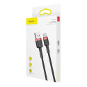 Kabel Baseus Cafule Cable USB/USB-C 2 m - červeno-černý