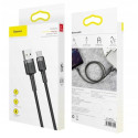 Kabel Baseus Cafule USB/USB-C 1m 3A – šedo-černý