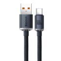 Kabel Baseus CRYSTAL SHINE USB-C/USB-C 100W 1,2 m černý