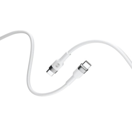 Kabel Forever Flexible USB-C/USB-C 2m 100W bílý