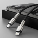 Kabel Baseus USB-C/Lightning 25 cm 20W – černý