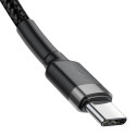 Baseus CAFULE kabel USB‑C/USB‑C 60W 1m šedo-černý
