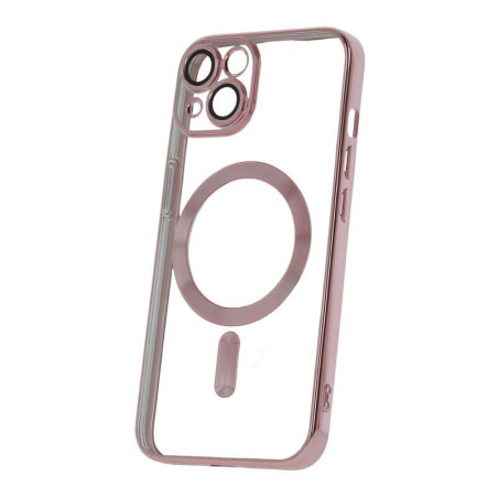 Kryt CPA Color Chrome MagSafe iPhone 14 – růžovo zlatý