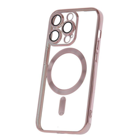 Kryt CPA Color Chrome MagSafe iPhone 14 Pro – růžovo zlatý