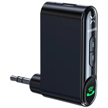 Bluetooth audio adaptér Baseus Qiyin pro AUX - černý