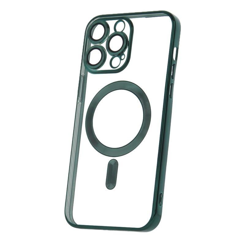 Kryt CPA Kryt Mag Color Chrome pro iPhone 15 Pro - zelené