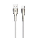 Kabel Forever SLEEK USB/USB-C 1m 3A pro USB-C – bílý