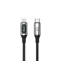 Kabel Forever LCD USB‑C/Lightning 27W 1m pro Apple - černý