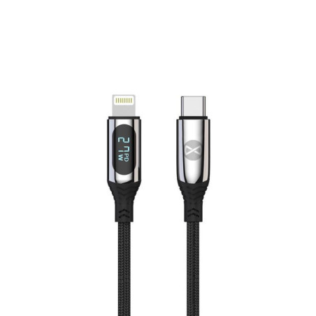 Kabel Forever LCD USB‑C/Lightning 27W 1m pro Apple - černý