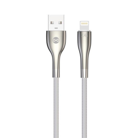 Kabel Forever SLEEK USB/Lightning 1m 2,4A bílý