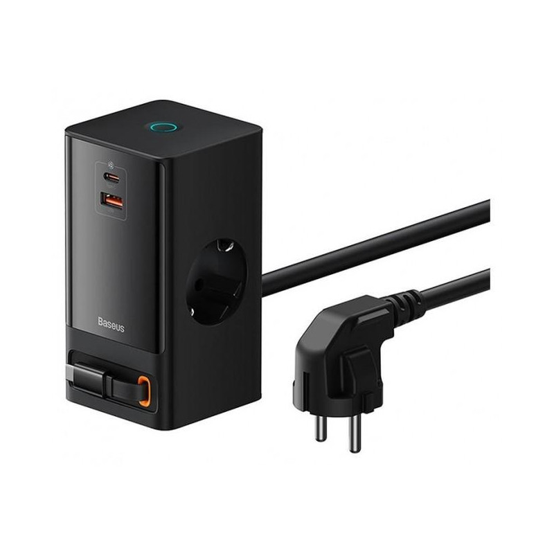 Nabíječka Baseus PowerCombo 65W pro mobilní zařízení - černá