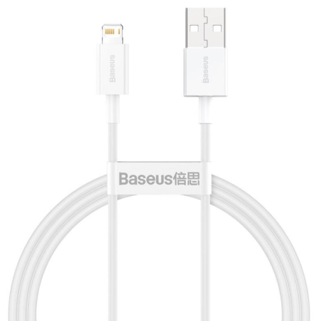Kabel Baseus SUPERIOR USB/Lightning 1m 2,4A - bílý