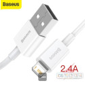 Kabel Baseus SUPERIOR USB/Lightning 1m 2,4A - bílý