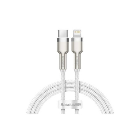 Kabel Baseus CAFULE USB‑C/Lightning 2m 20W bílý