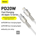 Kabel Baseus CAFULE USB‑C/Lightning 2m 20W bílý