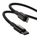 Kabel Baseus TUNGSTEN GOLD USB-C/Lightning 20W 1m – černý