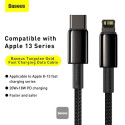 Kabel Baseus TUNGSTEN GOLD USB-C/Lightning 20W 1m – černý