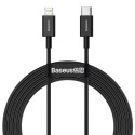 Kabel Baseus Tungsten Gold USB‑C/Lightning 20W 2 m – černý