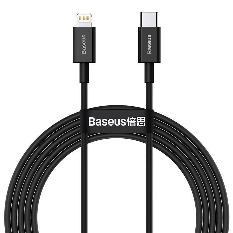 Kabel Baseus TUNGSTEN GOLD Rychlonabíjecí datový kabel USB-C na iP PD 20W pro zařízení Apple - černý