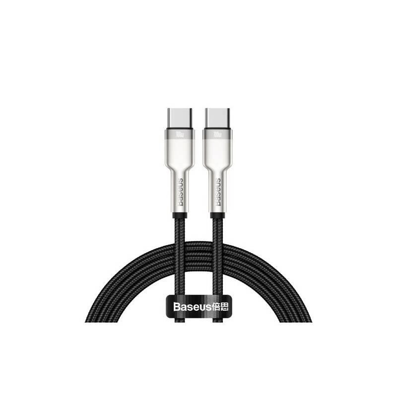 Kabel Baseus CAFULE USB-C/USB-C 1m 100W pro nabíjení notebooků i telefonů - černý