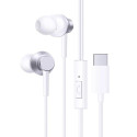 Sluchátka Baseus ENCOCK CZ11 USB-C s mikrofonem – bílá