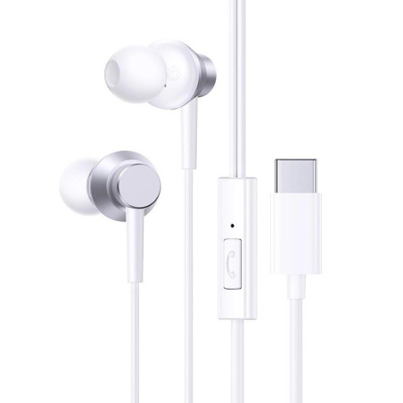 Sluchátka Baseus ENCOCK CZ11 USB-C s mikrofonem – bílá