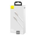 Kabel Baseus CAFULE USB-C/Lightning 1m 20W pro Apple - bílý