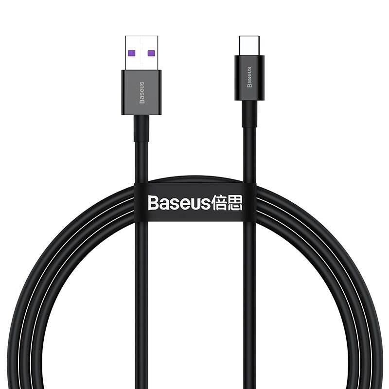 Kabel Baseus SUPERIOR USB/USB-C pro nabíjení a přenos dat - černý