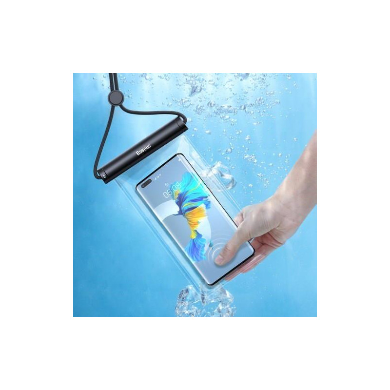 Pouzdro Baseus AQUAglide pro mobilní telefon - transparentní (černé)