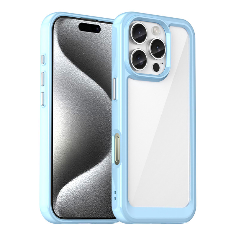 Pouzdro AG PREMIUM Outer Space s gelovým rámečkem pro iPhone 16 Pro Max - modré