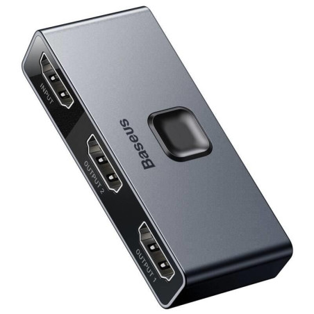 Přepínač HDMI Baseus Matrix 2v1/1v2 – tmavě šedý