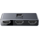 Přepínač HDMI Baseus Matrix 2v1/1v2 – tmavě šedý