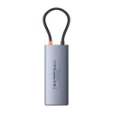 Baseus Metal Gleam II 6v1 USB-C dokovací stanice - šedá