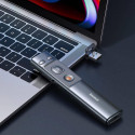 Laserový dálkový ovladač Baseus Orange dot pro prezentace - šedý