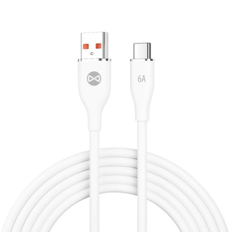 Kabel Forever USB/USB-C 1m 66W - bílý