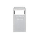 Flash disk Kingston DataTraveler Micro USB 3.2 64GB stříbrná