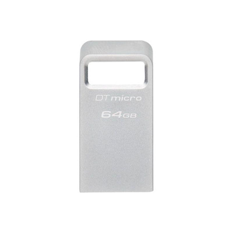 Flash disk Kingston DATETRAVELER MICRO USB 3.2 GEN 1 64GB - stříbrná