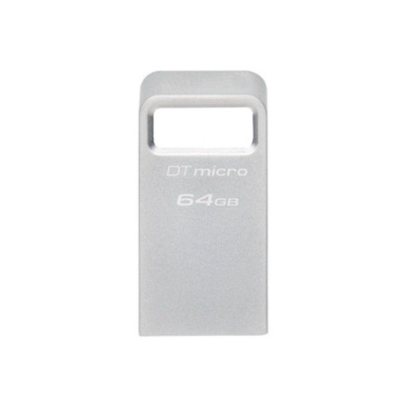 Flash disk Kingston DataTraveler Micro USB 3.2 64GB stříbrná