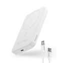 Bezdrátová powerbanka Baseus Magnetic Mini 5000mAh 20W - bílá