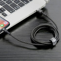 Kabel Baseus CAFULE USB/Lightning 1m 2,4A pro Apple - šedo-černý