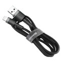 Kabel Baseus CAFULE USB/Lightning 1m 2,4A pro Apple - šedo-černý