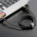 Kabel Baseus CAFULE USB/Lightning 3m 2A – černo-zlatý