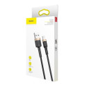 Kabel Baseus CAFULE USB/Lightning 3m 2A – černo-zlatý